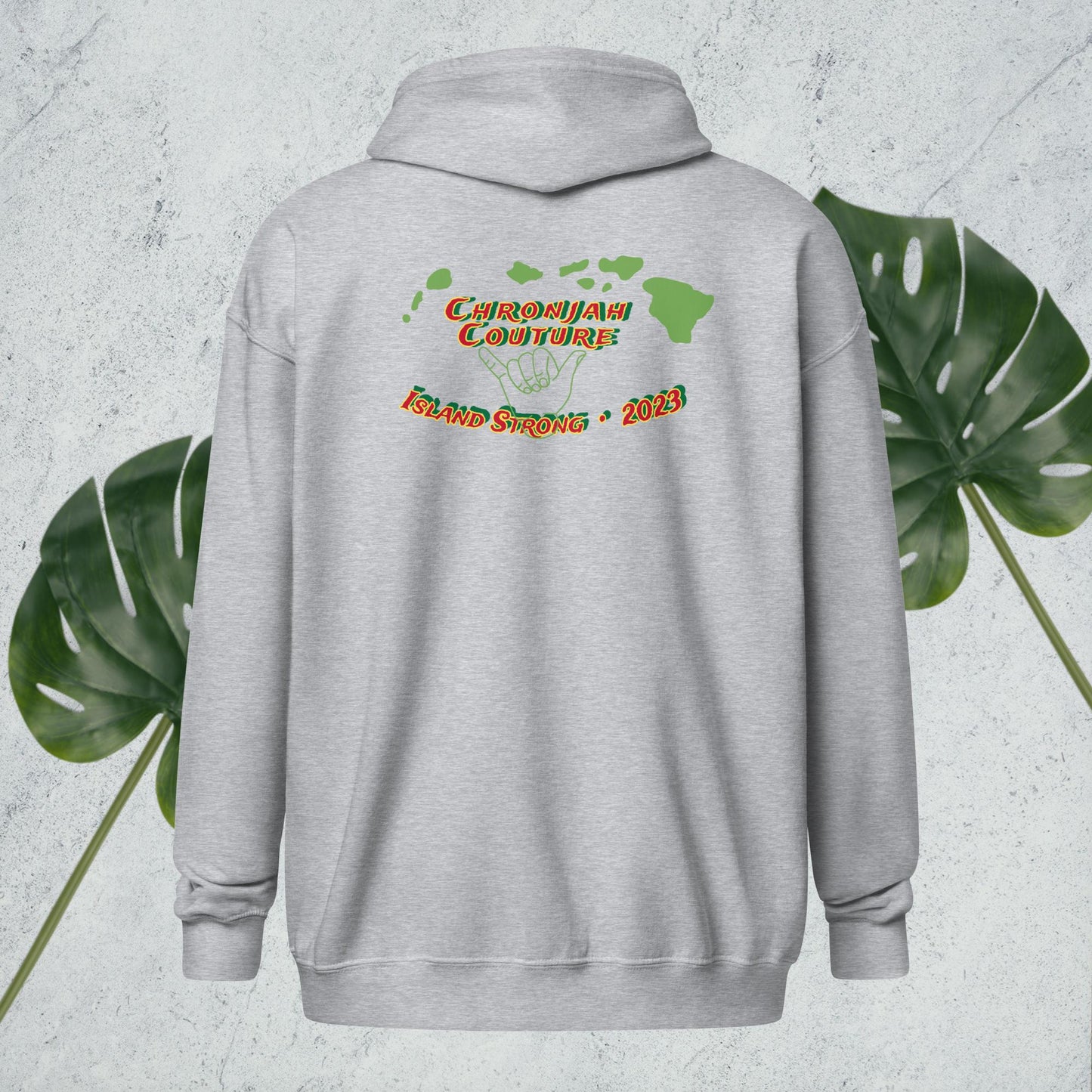 Island Strong heavy blend zip hoodie
