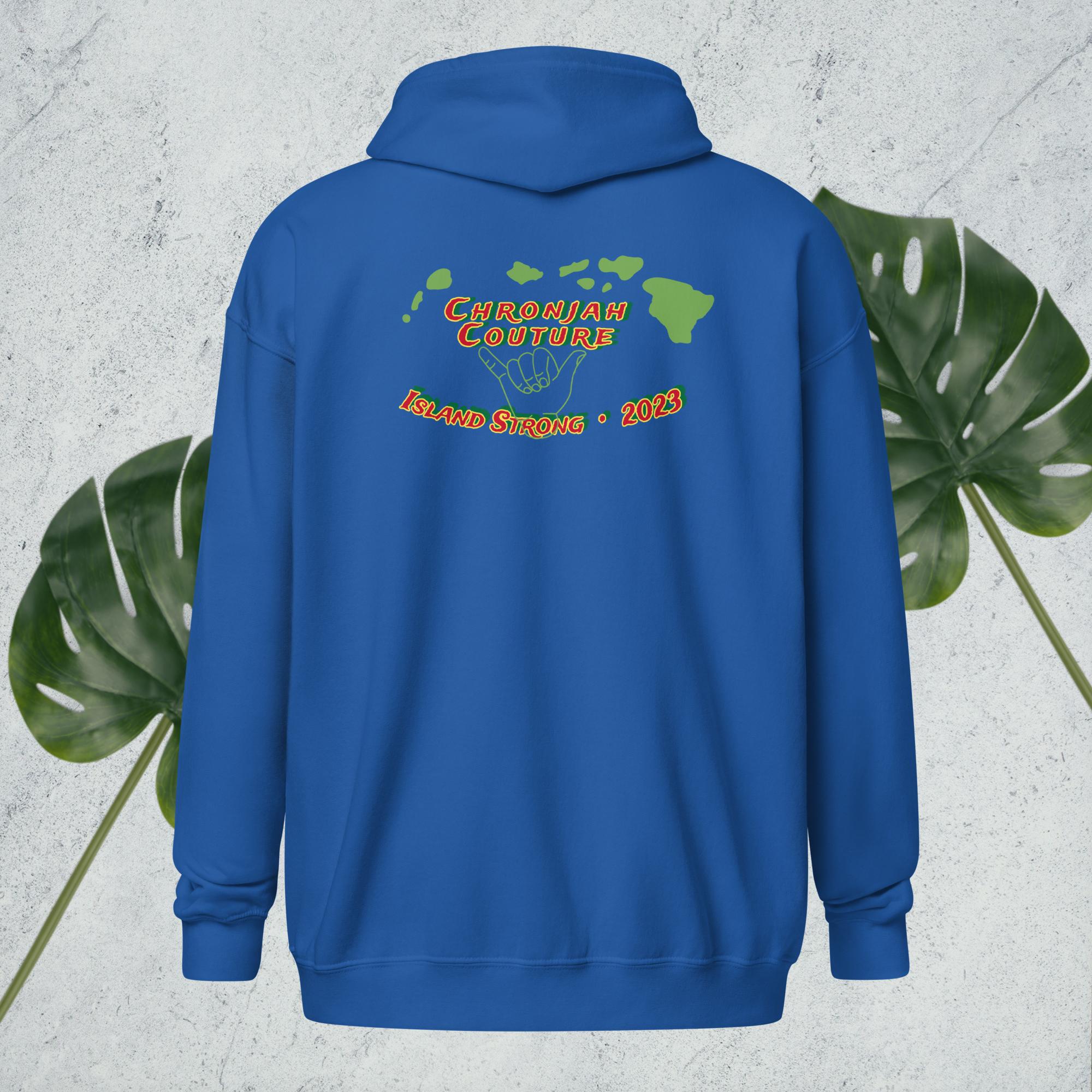 Island Strong heavy blend zip hoodie – Chronjah Couture